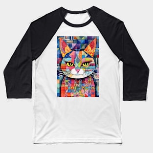 Abstract Cat 1 Baseball T-Shirt